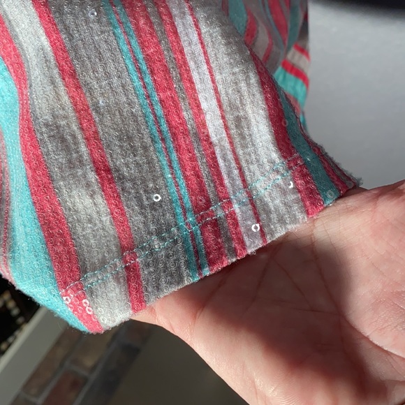 M - TRIXIE + LULU - sequin multi colored tank w zipper in back - Picture 10 of 16